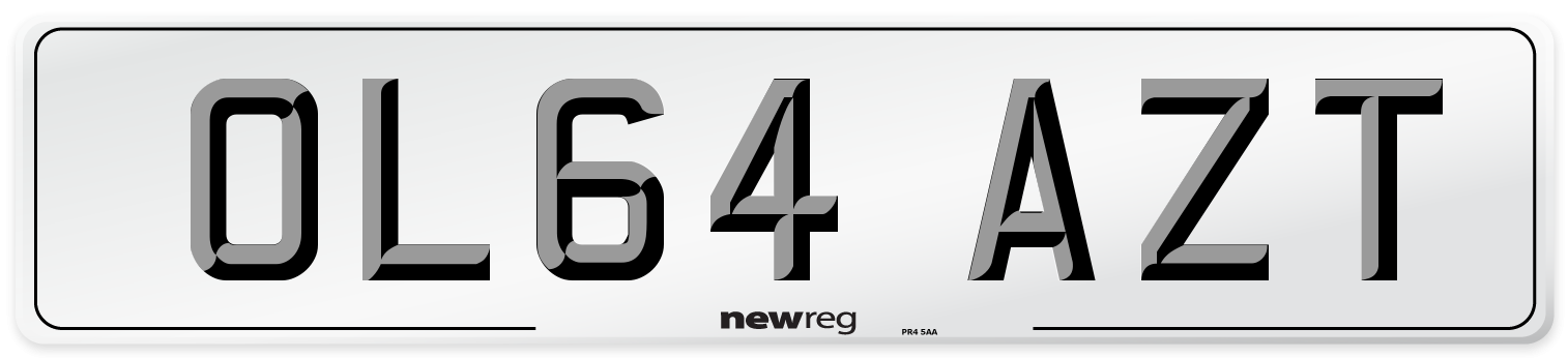 OL64 AZT Number Plate from New Reg